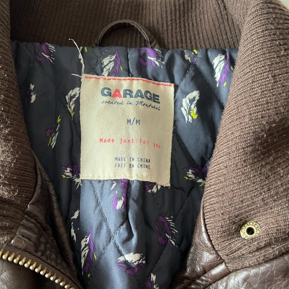 Garage Brown Leather Jacket - Picture 3 of 3